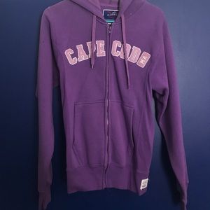 Purple Cape Cod Zip Up Sweatshirt
